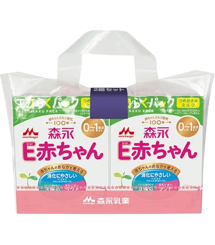 Amazon | 森永 E赤ちゃん エコらくパック はじめてセット 800g (400g×2